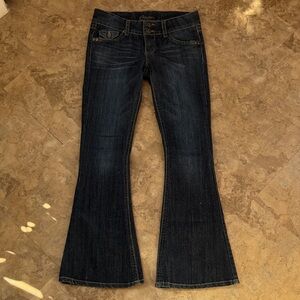 Candie's Dark Blue Flare Jeans low rise 5